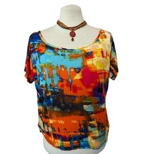 𝅺❤️ American City Wear Short Sleeve Crop Top Size M